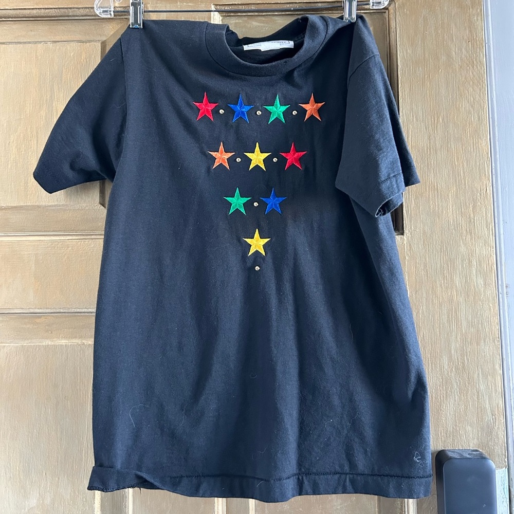 90s embroidered star‎ tee